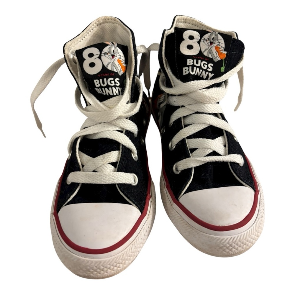 Looney Tunes Kids Iconic Bugs Bunny 80th Anniversary  High-Top Sneakers Size 12